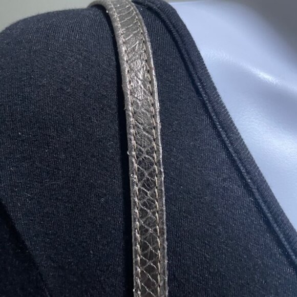 See by Chloe NWOT Metal Gray Leather Crossbody - Picture 5 of 10